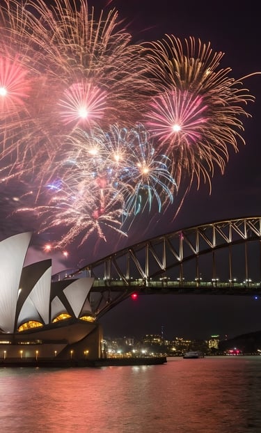 Sydney Opera House New Years Eve Fireworks Spectacular