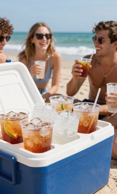 Close-up of crystal-clear gourmet ice cubes glistening in a glass with fresh water droplets.