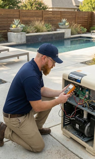 Pool Pool technician diagnosing a pool heater to identify the root cause of heating failure