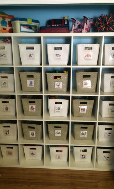Closet Storage closet bin organization
