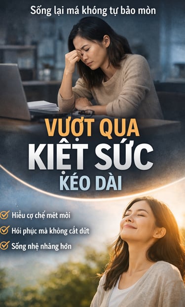 Hiểu vì sao bạn luôn mệt dù không yếu đuối: áp lực xã hội, hệ thần kinh quá tải và cách lấy lại năng