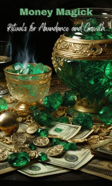 a potted money and a potted money