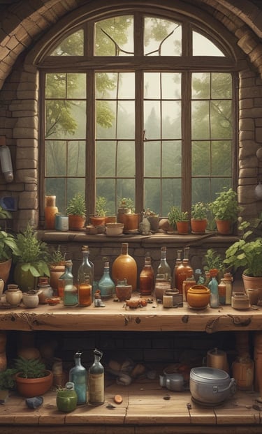 A clean display of various products on shelves in a store