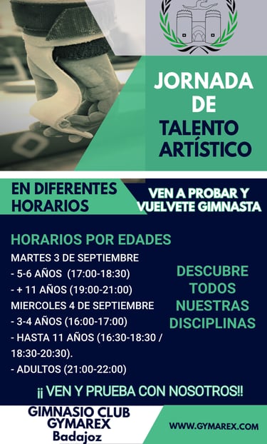 iniciación gimnasia artística en Badajoz