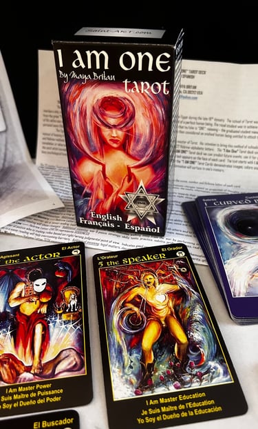 What Is Tarot? I Am ONE Tarot Deck 78 tarot cards meaning instructions text and spiral map