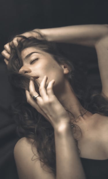 a woman with a very long hair and a very sexy body