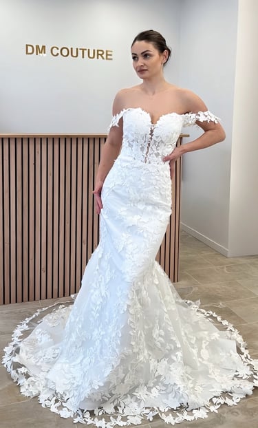 robe de mariée sirène en dentelle 