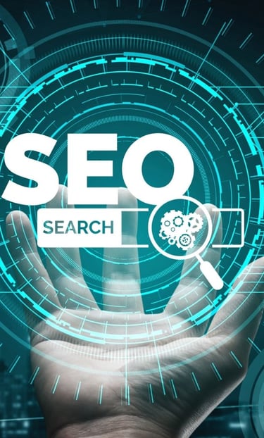 "Professional SEO services by Ridhaan Technology including keyword research, on-page optimization, a