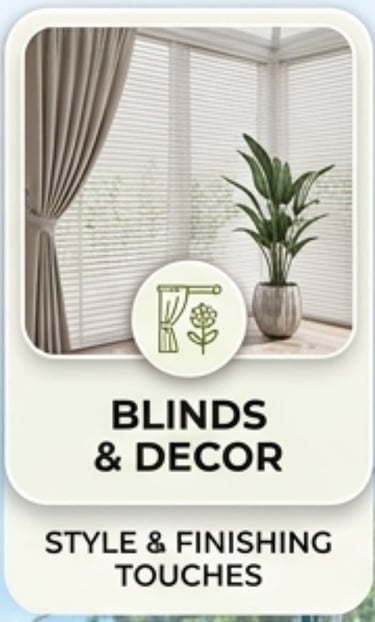 conservatory blinds and decor