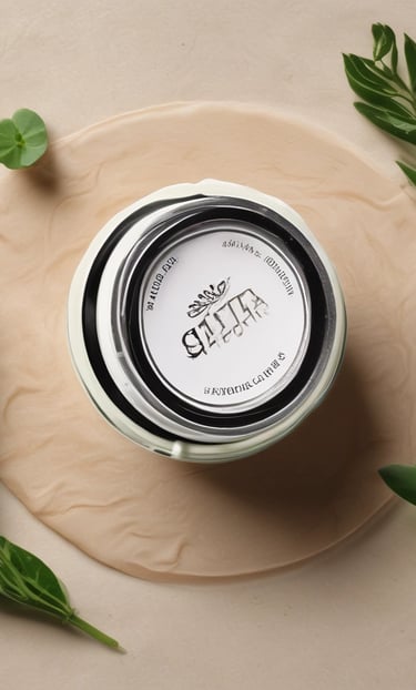 A cosmetic tube labeled 'Plantae Bio Crema Corpo' is placed on a log surrounded by natural vegetation and rocks, depicting an outdoor setting.