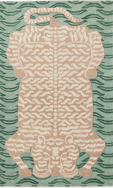 Anthropologie's Hand-Tufted Tiger Rug for sale
