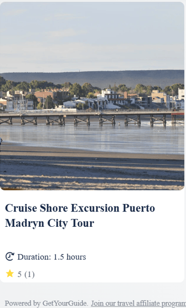 Get Your Guide Tours Chubut