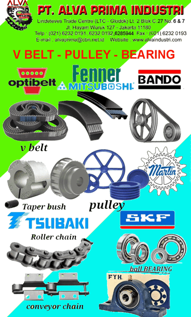 Jual Continental Conveyor Belt, Jual Tsubaki Coupling, Jual Rexnord Coupling