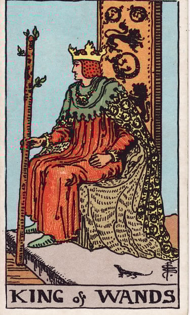 King of Wands meaning upright and reversed tarot card reading
