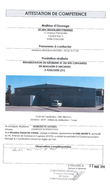 Création d'un locale archives pour la ville de Toulouse