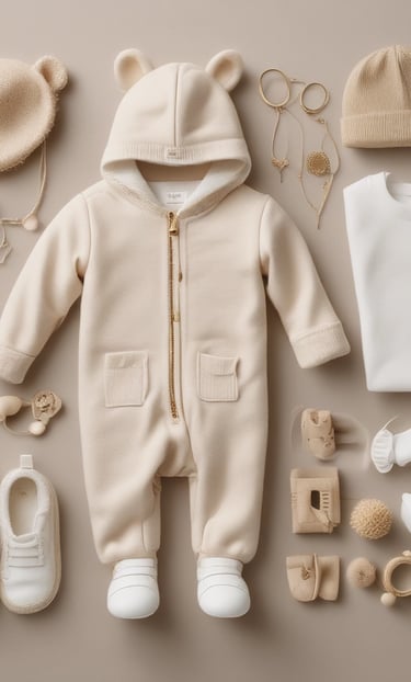 A cozy living room setup featuring elegant homeware items in warm gold tones.