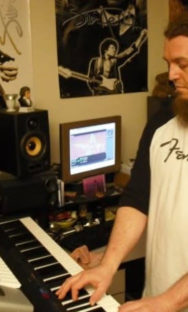 Practicing piano at home, one of my favorite things to do