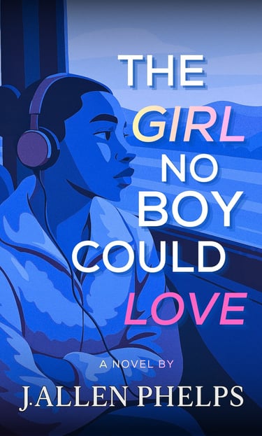Book cover of The Girl No Boy Could Love, a Black love literary drama by J. Allen Phelps