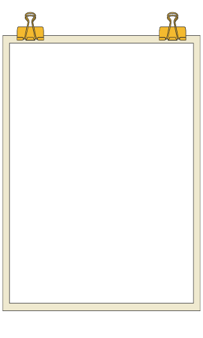 a blank paper clipboard with a clipping board