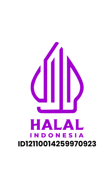 a halal logo on a white background