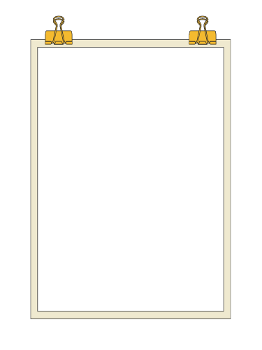 a blank paper clipboard with a clipping board