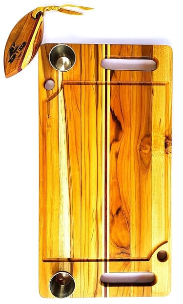 Cutting Board, Cheese Board, Serving Board, Chopping Board (Hardwood, Medium)