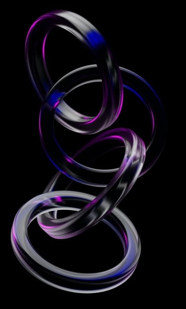 A spiralling of glass rings (Velvet Vizion Web)