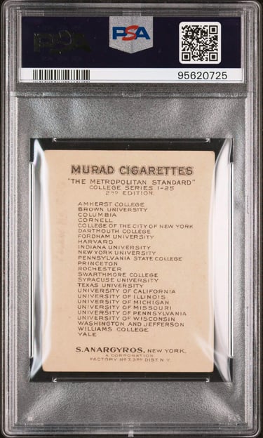 Murad Cigarette College Cards
