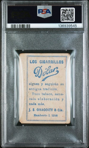 1925-28 J.S. Onagoity Internacional Uruguayo De Basquetball Los Cigarillos Dolar (back)