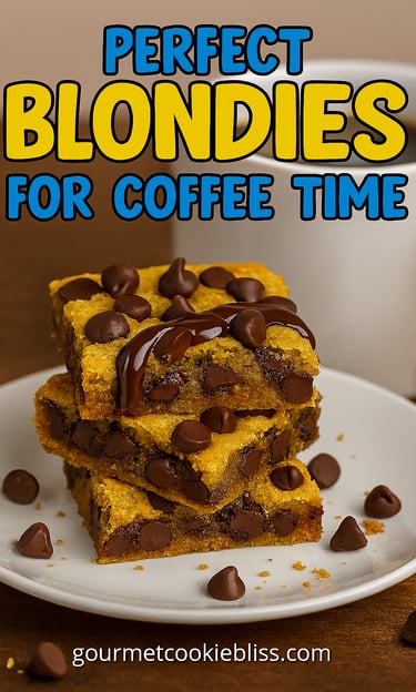 perfect blondies for coffee time