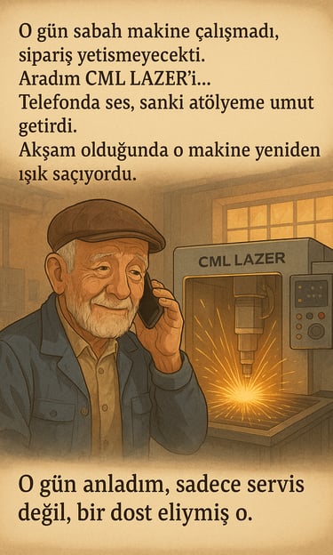 Lazer kesim makinesi teknik servis