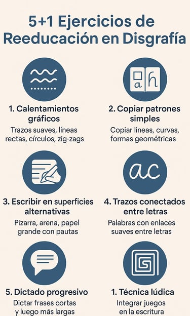 Ejercicios disgrafia