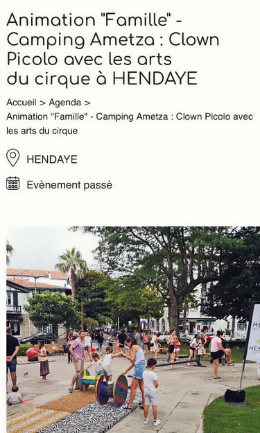 animation cirque hendaye