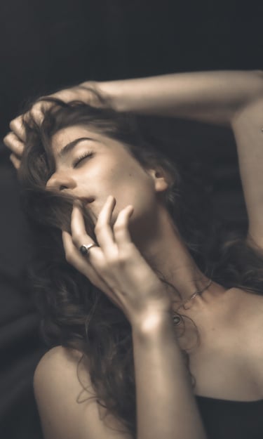 a woman with a very long hair and a very sexy body