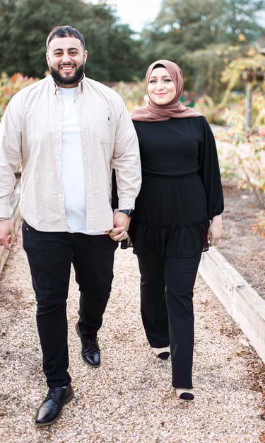 The owners of Friday Coffee Co enjoying their coffee cart in Dallas, Texas