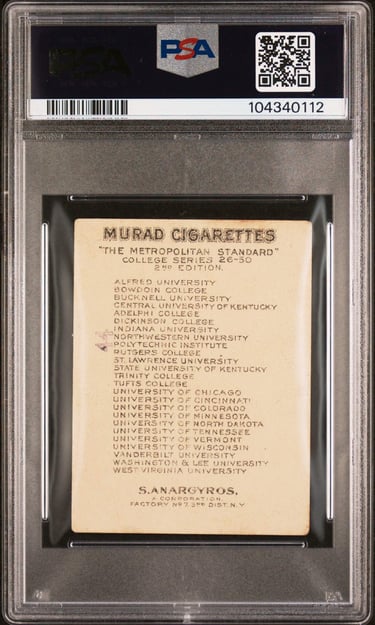 Murad cigarettes basketball card set T51