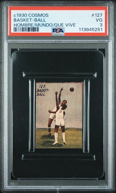 1930 rare south american basketball card