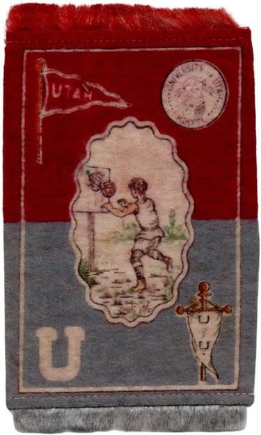 Murad B33 Utah University Felt Featuring Basketball from 1910