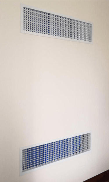 capillary cold module wall installed
