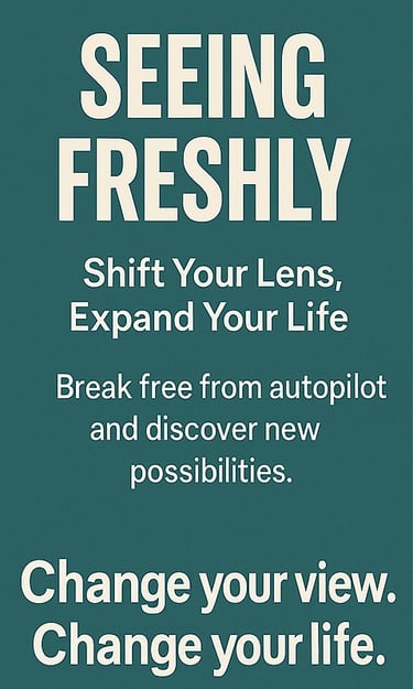 a poster with a quote about seeing yourself