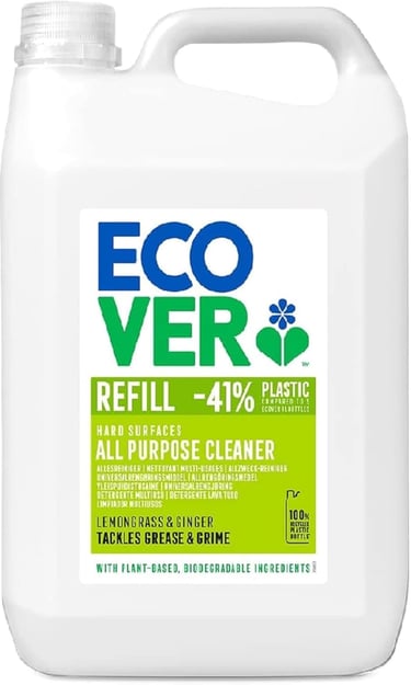 a gallon of ecoverver eco - friendly cleaning solution