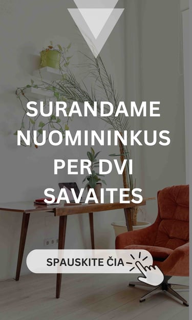 REALL brokeriai suranda nuomininkus per dvi savaites baneris