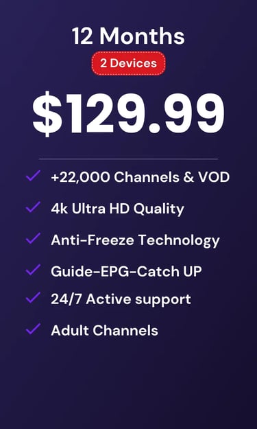 Mom IPTV subscription streaming HD channels and VOD movies