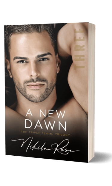 The regular cover for the novel A New Dawn