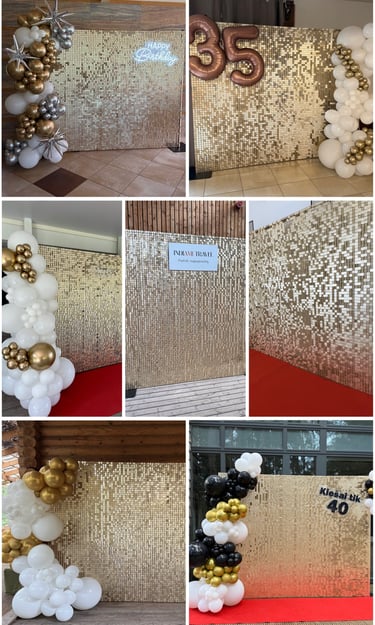 Auksinė foto sienos nuomai, foto siena, foto siena nuoma, auksinė foto siena, gyva foto sienelė