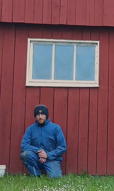 Un peintre applique de la peinture suédoise prête en deux minutes, avec un résultat professionnel