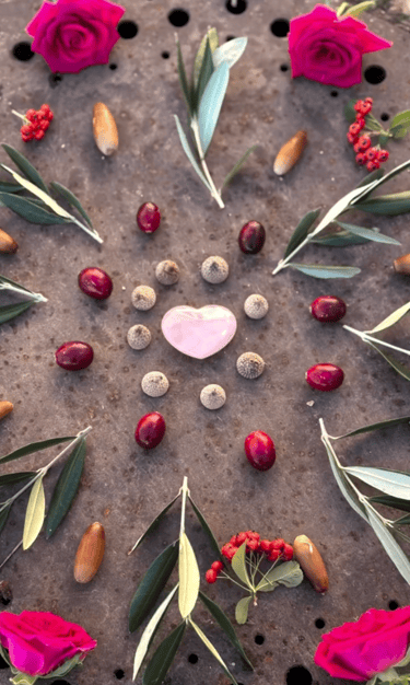 Beautiful mandala from Dana's retreat in Chateau de Castellaras.