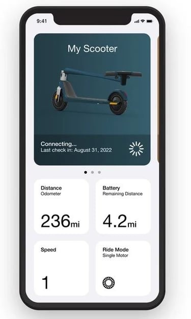 app de patinete electrico Unagi One Voyager