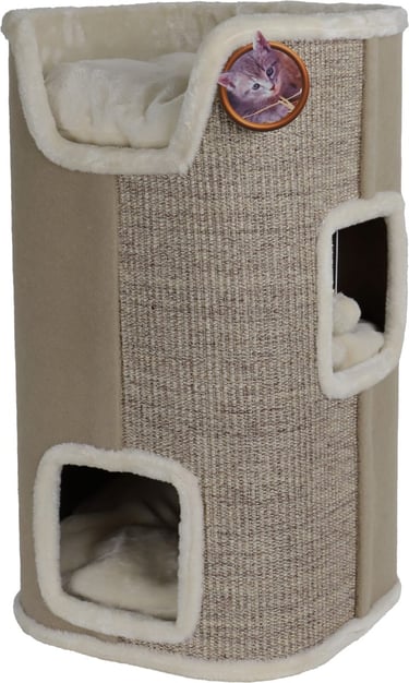 Boon Krabton Desert 75cm beige met 3 slaapplekken voor katten