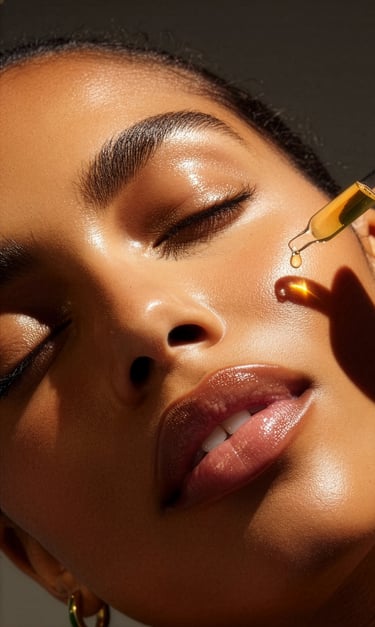 woman with skin care being administered